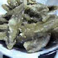 まり。's cooksnap of when they made 牛蒡の甘辛揚げ.
