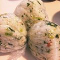 タケ1105ホノ's cooksnap of when they made 大根の葉と梅で☆おにぎり.