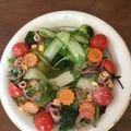 tetorin's cooksnap of when they made 胡瓜リボン♪ほうれん草と生ハムのサラダ.
