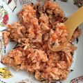 まゆみ××'s cooksnap of when they made 離乳食後期 トマトジュースの炊き込みご飯.