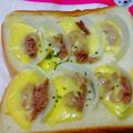 ゆうあやまま☆'s cooksnap of when they made 見立てウェーブのチーズトースト.