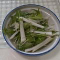 さーパパ's cooksnap of when they made 大根と水菜のごま油和え.