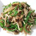 NOCOGOHAN's cooksnap of when they made 青椒肉絲”男子”（豚肉とピーマンの細切）.