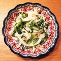 ajakoo's cooksnap of when they made 簡単！長いも小松菜のベーコン炒め.