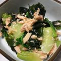 こむぎぱくぱく's cooksnap of when they made チンゲン菜とわかめの和え物【保育園給食】.