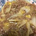 クックKQRF76☆'s cooksnap of when they made 白菜の鶏そぼろあんかけ.