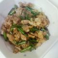 やしゅう's cooksnap of when they made ☆おかず☆残り豚肉にんにくの芽オイスター.
