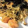らぶかな's cooksnap of when they made 秋鮭ときのこのパスタ　柚子こしょう風味.