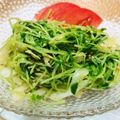 cocoりえ's cooksnap of when they made 簡単美味い♪豆苗のナムル！.