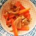 4453さん's cooksnap of when they made 豚バラとパプリカの生姜焼き.