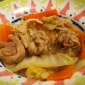ももも02's cooksnap of when they made 芯から温まる♡豚コマ白菜のおかずスープ.