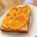 ゆうか☻'s cooksnap of when they made 蜜柑＆クリームチーズde幸せトースト.