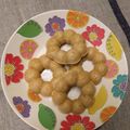 空らぶ28's cooksnap of when they made 完熟柿と米油で砂糖無しの焼きドーナツ.