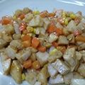 Nekozame's cooksnap of when they made ✿里芋とにんじんの❀ゴマ味噌✿和え♪♪.
