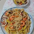 イチゴ、イチゴ。's cooksnap of when they made シーフードミックスで海の幸焼きうどん✰.