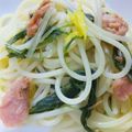 ヒデママ's cooksnap of when they made 鮭と水菜のゆずパスタ.