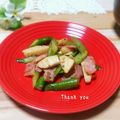 ジュリネ☆'s cooksnap of when they made 筍＆アスパラ＆ベーコンのぺペロンチーノ♪.