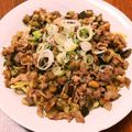 ♪みいたろ♪'s cooksnap of when they made 豚バラ&茄子のピリ辛あんかけ麺♡.