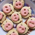 咲乃❁'s cooksnap of when they made 可愛い♡子ブタクッキー.