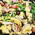 metabo3号's cooksnap of when they made 豆苗としめじと厚切りベーコンの中華風炒め.