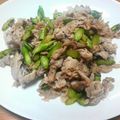 かんちゃん１２１０'s cooksnap of when they made 豚肉とアスパラガスの梅炒め.