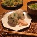 kramy's cooksnap of when they made わさび菜とツナのおむすび.