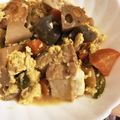 ひこにゃん＊'s cooksnap of when they made 筑前煮リメイク！卵とじ丼.