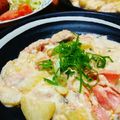 赤きんぎょ16's cooksnap of when they made 鮭とポテトのチーズクリーム煮.