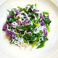 チャーミル's cooksnap of when they made 優雅に・・・菊とほうれん草の和えもの.