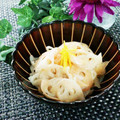 Dellaたん's cooksnap of when they made 蓮根とガリ（生姜の甘酢漬け）の酢の物.