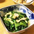 cafe-cafe's cooksnap of when they made 簡単^^小松菜と油あげ炒め.