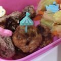 パフェうさこ♪'s cooksnap of when they made お弁当に☆豚こまとしめじのハンバーグ風.