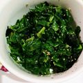 わか江's cooksnap of when they made 海苔たっぷり♡大根の葉の炒めもの.