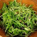 えみぱんぱんだ's cooksnap of when they made 水菜の胡麻和え海苔っとサラダ.