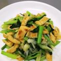 ペコロン☆'s cooksnap of when they made 5分で副菜♪カリカリお揚げと小松菜炒め.