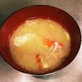 ♪sun♪sun♪'s cooksnap of when they made ＊カニのだしがきいてるお味噌汁＊.