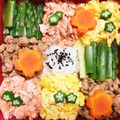 ゆみじろうymj's cooksnap of when they made 歓声が上がる＊春のお花見モザイク弁当.