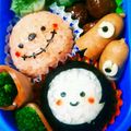 ガクココちゃん's cooksnap of when they made ハロウィン★黒猫★オバケ♫簡単♩キャラ弁.