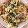 ゆうこりんp's cooksnap of when they made ■糖質制限■もやし豚キムチ炒め簡単ランチ.
