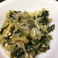 卵せんべい's cooksnap of when they made 小鉢に☆大根葉と糸こんにゃくの卵とじ.
