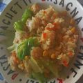 2児ママみきてぃ's cooksnap of when they made レタスでシャキうま！エビピラフ.