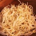 ポチュポチュの実's cooksnap of when they made 手作り韓国料理♪簡単もやしのナムル.