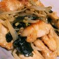 kin0py's cooksnap of when they made 節約♪簡単‼︎胸肉とモヤシの梅ポン炒め☆.