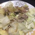クックLYYTIX☆'s cooksnap of when they made 煎り酒で簡単★豚肉とキャベツの炒めもの.