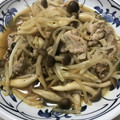 クックSEFA1U☆'s cooksnap of when they made ひき肉ともやしめじの本だし炒め.
