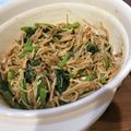 あいぼんｗ's cooksnap of when they made レンジで小松菜とエノキダケの梅肉小鉢.
