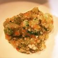 クックメイメイ's cooksnap of when they made 離乳食中期〜ササミと人参とサツマイモ餡♡.