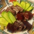 ｋｈａｒｇｕｓｈ's cooksnap of when they made フェイク料理のビーツ　「漬け鮪」.