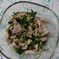 イチゴ、イチゴ。's cooksnap of when they made 水菜と豚肉の和え物.