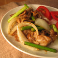 yucco's cooksnap of when they made 豚肉とにんにくの芽炒め.